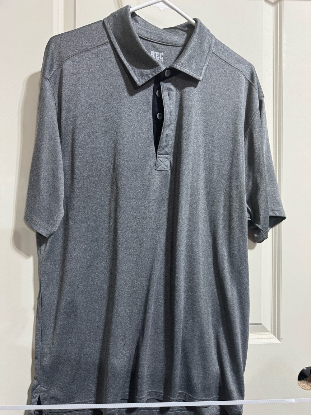 Men's Performance Heather Gray Polo Shirt